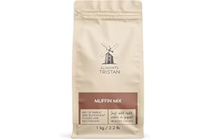 Aliments Tristan Instant Muffin Mix for Blueberry, Banana, Chocolate Chip, Protein, and Healthy Breakfasts, Pastries, or Dess