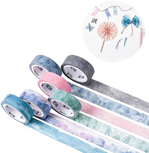 Ateman Washi Tape DIY Japanese Masking Tape Supplies Set of 6(22.9ft)