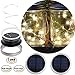 Mason Jar Lights Wide Mouth,WaterProof Outdoor Solar Powered Lights Sliver Lid Warm White Solar Fairy Light String Light, 2 Pack for Party Wedding Christmas Garden Home Patio Path Tree Lawn Decor