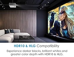 Optoma UHD52ALV Voice Assistant-Compatible DLP