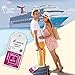 Cruise Luggage Tags Etag Holders Zip Seal & Steel Loops Thick PVC