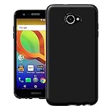 Alcatel A30 CRYSTAL TPU Premium Slim Cover [Shock] Absorption Anti-Scratch for Alcatel A30 (Jet Black)