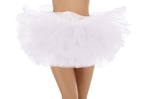 Bridesmay Women's Tutu Skirt 5 Layers Ballet Dance Tulle Tutu Skirt Cosplay Party