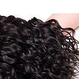 Ali Moda Hair 7A Grade Brazilian Virgin Hair Water Wave weave Black Color Human Hair 4 Bundles (100+/-5g)/bundle (28 28 28 28 Inch)