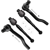 SCITOO 4Pcs Front Suspension Kit Inner Tie Rod End Outer Tie Rod End Fit 2015-2020 For Acura Tlx 2013-2017 For Honda For Accord