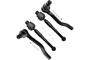 SCITOO 4pcs Front Suspension Kit Inner Tie Rod End Outer Tie Rod End Fit 2015-2020 For Acura TLX 2013-2017 For Honda For Accord