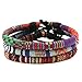 HZMAN Mix 6 Wrap Bracelets Men Women, Hemp Cords Ethnic Tribal Bracelets Wristbands (Mix 3 Wrap C