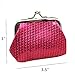 LovesTown Coin Purse,6 Pcs Assorted Colors Sparkly Bling Coin Purses Purse Pouch Small Clutch Wallet for Girls Party Favors
