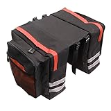 Meanhoo Cycling Multi Waterproof Cargo Bag Bike Rear Seat Trunk Bag Pannier Rear Seat Pack Lots Of Side Bags 600D PVC