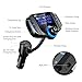 HiGoing Bluetooth FM Transmitter for Car, Wireless Radio Adapter Receiver with QC3.0 USB Ports, 1.7 Inch Disply and Hand-Free Calling, Suport TF Card, AUX Output/Input
