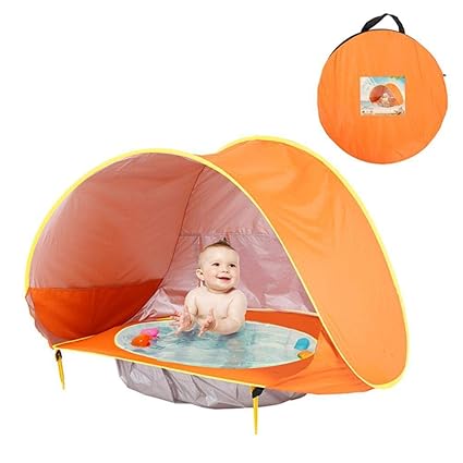 Tommy Lambert Tente De Plage Bebe Avec Piscine Pop Up Protection Uv 50 Tente Et Piscine Pop Up Par Détachable Piscine De Plage Pour Enfants Et
