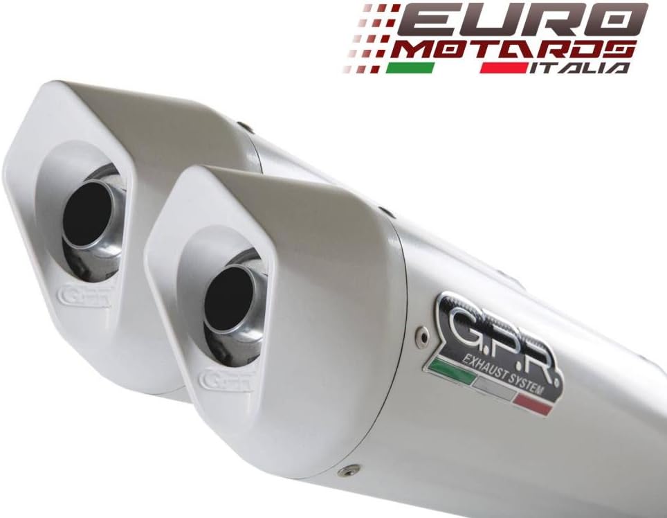 Kawasaki Z1000 /SX Ninja 1000R 2010-2015 GPR Exhaust Dual Albus White Silencers Road Legal