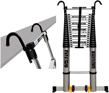 FKYTG Escalera telescópica de extensión (8 m / 26 pies) Extra Larga