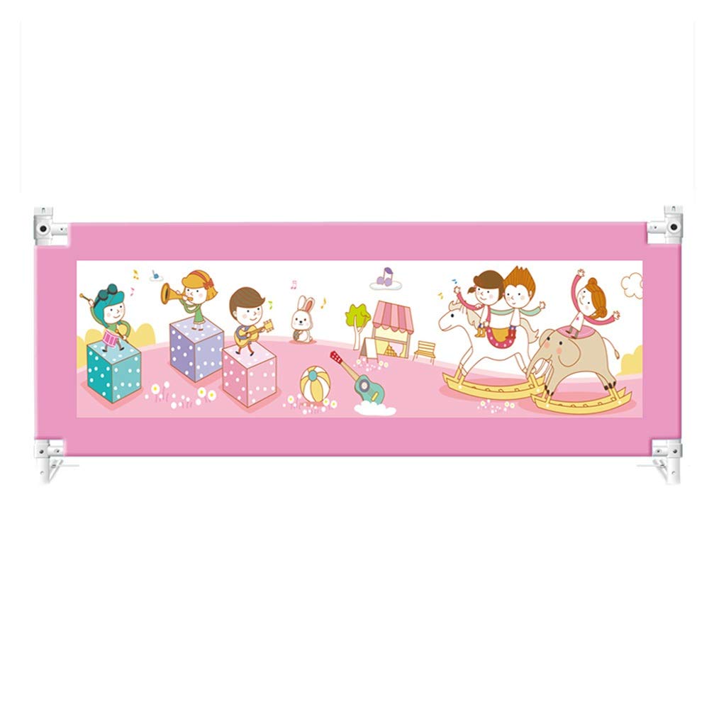 Lha さいず ベッドガードフェンス サイズ B07ppkbd57 L 0cm L 0cm ベビーベッドの柵飛散防止の柵垂直リフト子供用ベッドガードレールバッフル 色 ピンク ベッドガードフェンス Web限定カラー