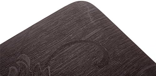 MAXMAT 42 x 18 x 0.63 Inch Anti-fatigue Comfort Mat for Kitchen and Office 100%PU - Tulip Embossed Pattern,Dark Brown