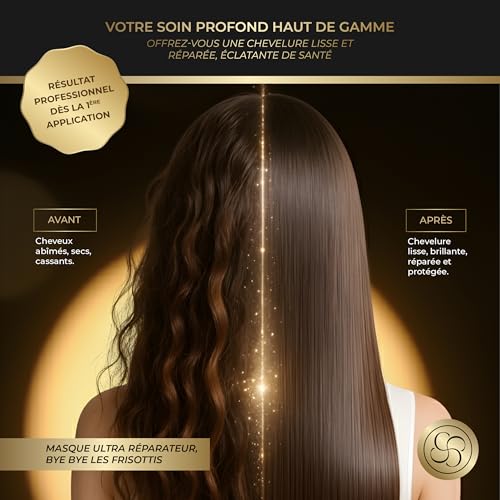 CHOÜ -BO-TOX Professional Hair Mask Ultra Repair Natural Keratin - Hyaluronic Acid, Silk Protein, Vitamin E - Dry and Damaged Hair - Smooth, Strengthens, Moisturizes and Repairs 1000 ml