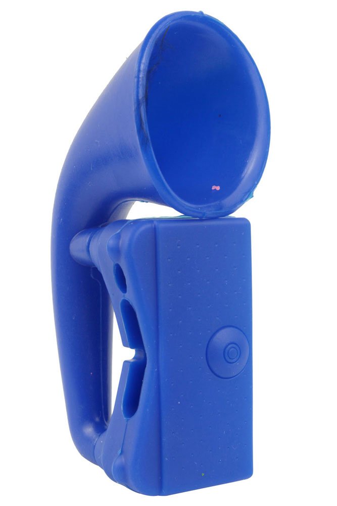 Horn Stand Speaker Loudspeaker Amplifier Silicone for Apple Iphone 4 4g Blue by N