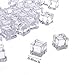 Outuxed 48pcs 0.8 Inches Clear Fake Acrylic Ice Cubes Square Shape for Photography Props or Decorations