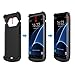 Galaxy S7 Edge Charger Case, SAVFY 5200 mAh Portable External Backup Battery Charger Cover Case Pack for Samsung Galaxy S7 Edge Rechargeable Power Bank Case (Black)