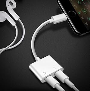 Headphone Splitter Dual with Headphone Jack Audio Adapter Fast Charge Splitter by Leantuq