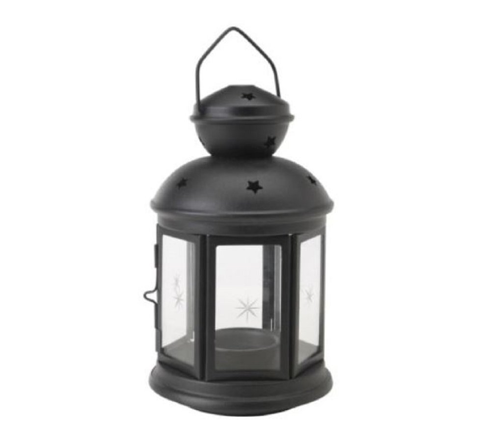 IKEA ROTERA LANTERN FOR TEALIGHT (BLACK), SUITABLE FOR INDOOR AND