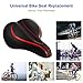 Yoleo Bike Seat, Comfortable Gel Bicycle Seat Memory Foam Waterproof Bicycle Saddle, Dual Shock Absorbing Ball Universal Replacement for Men Women/Indoor-Outdoorthumb 2