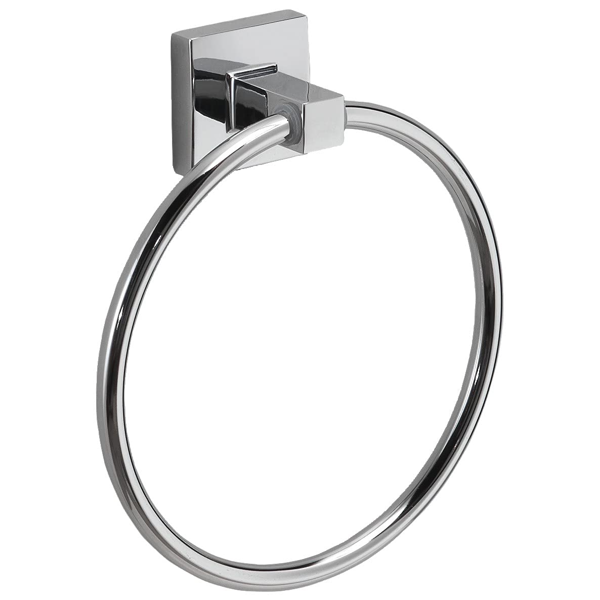 Gedy Olimpo Towel Ring, Stainless Steel, Chrome, 15.6 x 4.8 x 17.3 cm