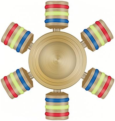 Markito Hand Spinner Fingertip Toy,Six Winged Hand Spinner, High Speed Fingertip Gyro Spins Over 3 Minutes - Anti-Anxiety and Stress Reduce Stainless Steel Bearing