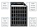 Extra Large Monthly Black Fluorescent Magnetic Dry Erase Calendar 12