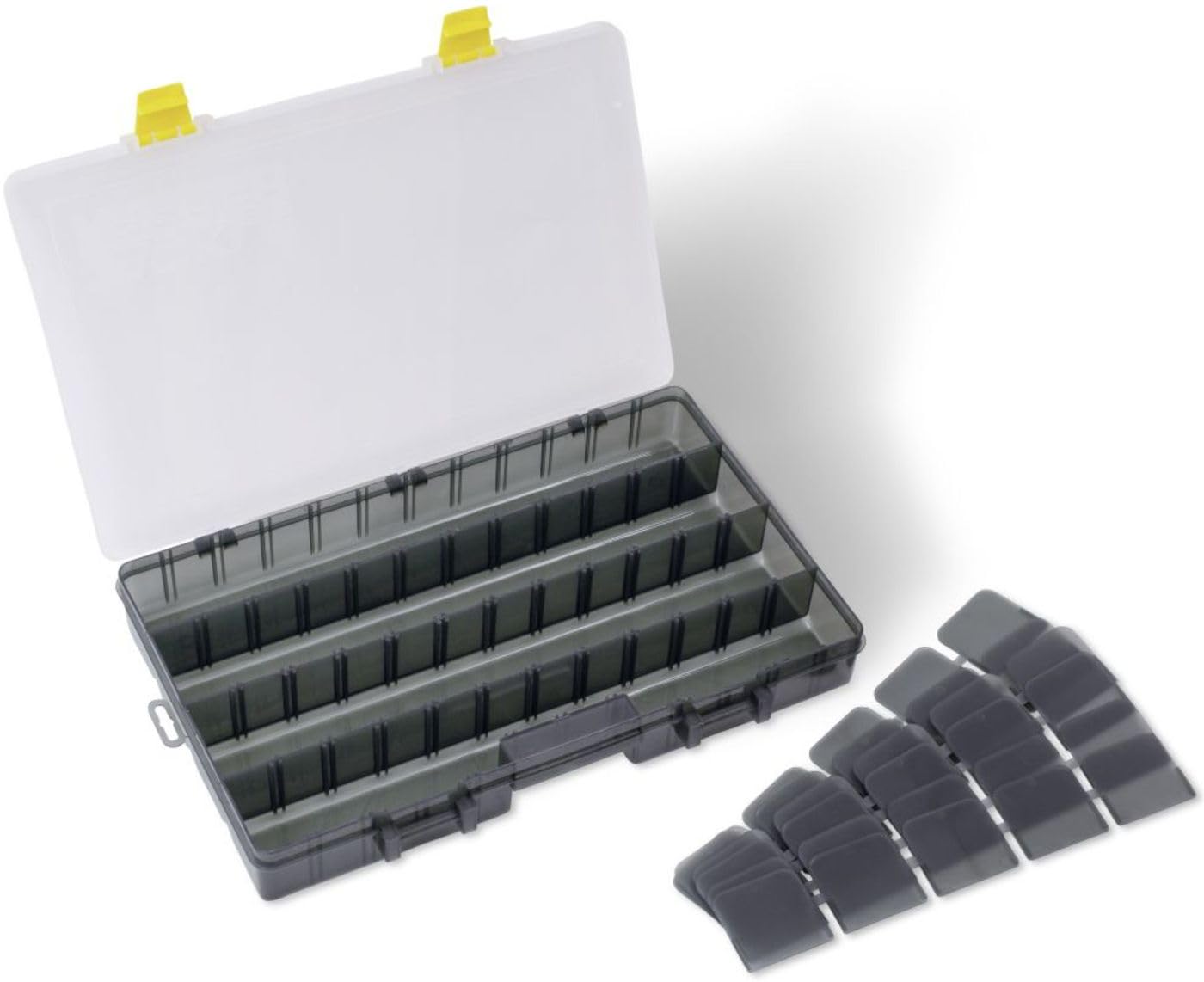 Blackcat Black Cat Tackle Keeper S48 Flat 35 cm x 22 cm x 5 cm, Yellow/Grey, 48