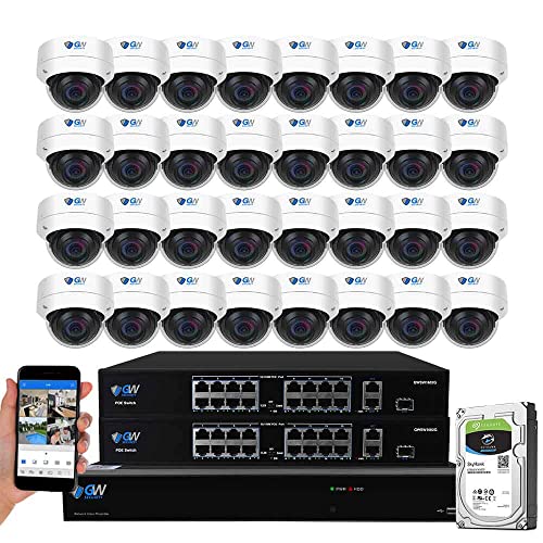 GW Security 64 Channel NVR UltraHD 4K Face/Human/Vehicle Detection