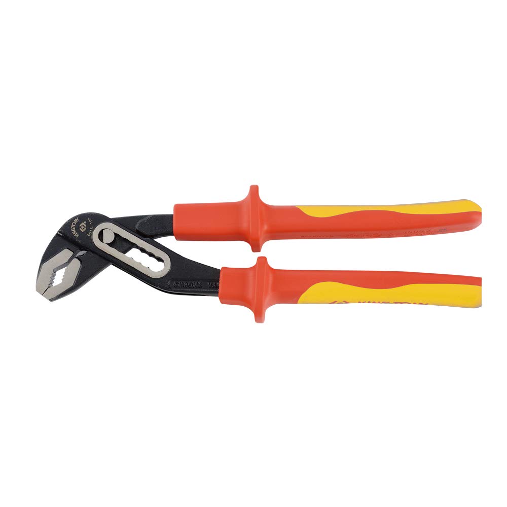 KING TONY 6516-10C Alloy Steel Groove Joint Plier, German Type, 253 mm Length, Pack of 8