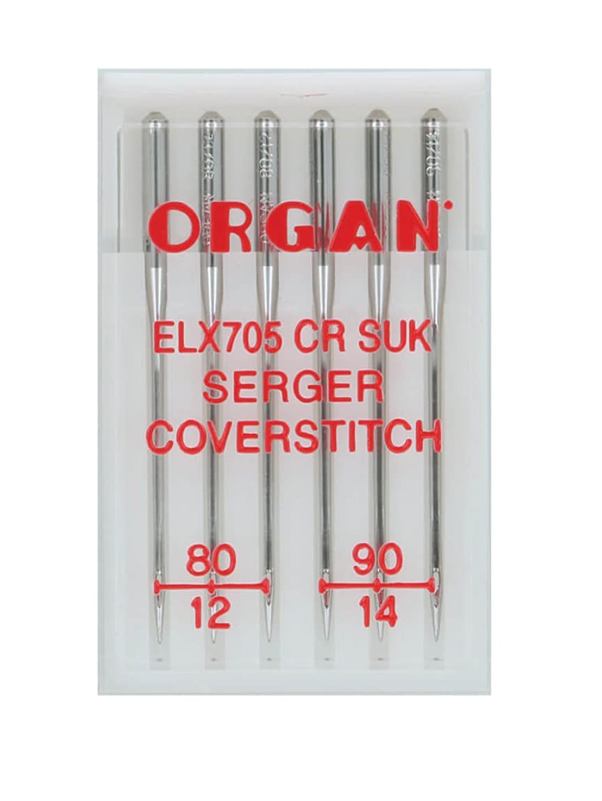 Organ Needles Needles Plastic Box, Silver, 80/90 Größe