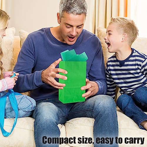 VGOODALL 54PCS Solid Color Paper Bags, Neon Colored Gift Bags Party Favor Treat Bags Goodie Bags for Birthdays Baby Showers Crafts Wedding 9 Assorted Colors