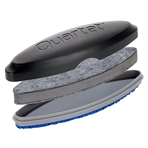 Quartet Eraser, Premium, 3In1, Whiteboard/Chalkboard, 61/2