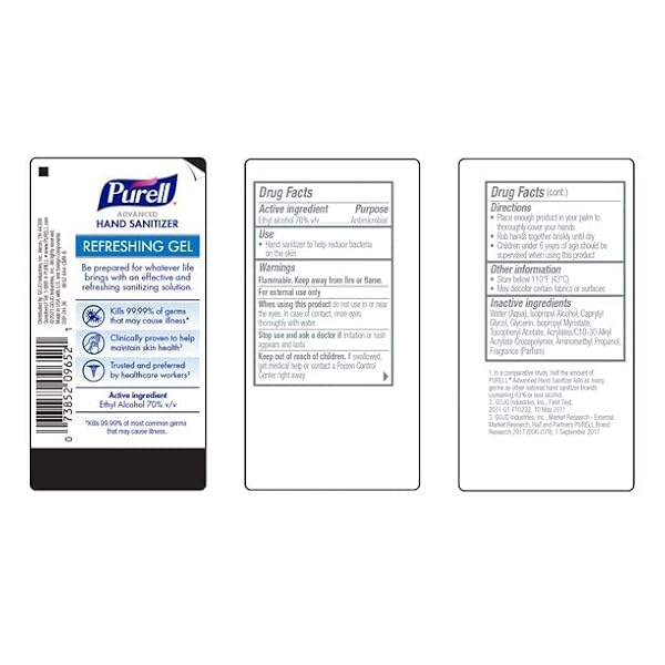 ADVANCED HAND SANITIZER GEL, ORIGINAL, 8-OZ. PUMP