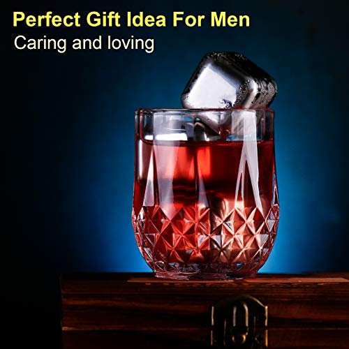 GENNISSY Whiskey Stones Gift Set,9 Granite Whiskey Rocks Reusable