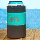 Toadfish Can Cooler - Non-Tipping Suction Cup Can Cooler - Double Wall Vacuum Insulation Insulated Can Cooler Designed to Stay Upright and Not Spill - Stainless Steel Construction (Teal) (Teal)