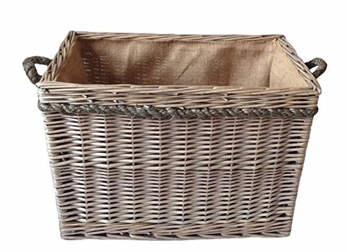 Medium Rectangular Rope Handled Log Basket