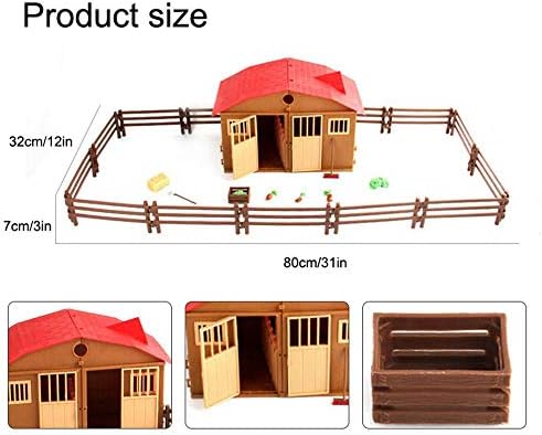 Wooden Fold Farm Toys Womdee Folding Horse Stable Larg Barn