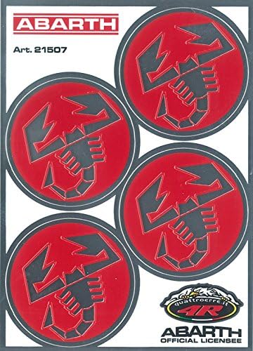 Abarth Racing Scorpions D.48 mm, 94 mm x 131 mm, Set of 4