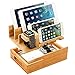 Bamboo Charging Station & Multi Device Organizer, Large Capacity Desktop Cord Organizer Dock Compatible with Smartphones iPhone iPad and Tablets-Durable and Eco-Friendly (Nature Bamboo)