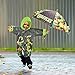 Nickelodeon Boys' Little Kids Umbrella and Slicker, TMNT Toddler Rain Wear Set, for Ages 2-3, Medium, Age 4-5