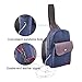 Qcute Canvas Sling Bag, Outdoor Sports Casual Chest Bags Satchel Shoulder Backpack for Men Women (Sapphire)