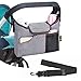Universal Stroller Organizer, Baby Stroller Organizer Bag with Deep Cup Holders and Padded Shoulder Strap, Lightweight
