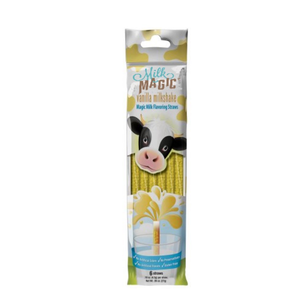 Cotton Candy Magic Milk Straws 6 pk Grocery & Gourmet Food