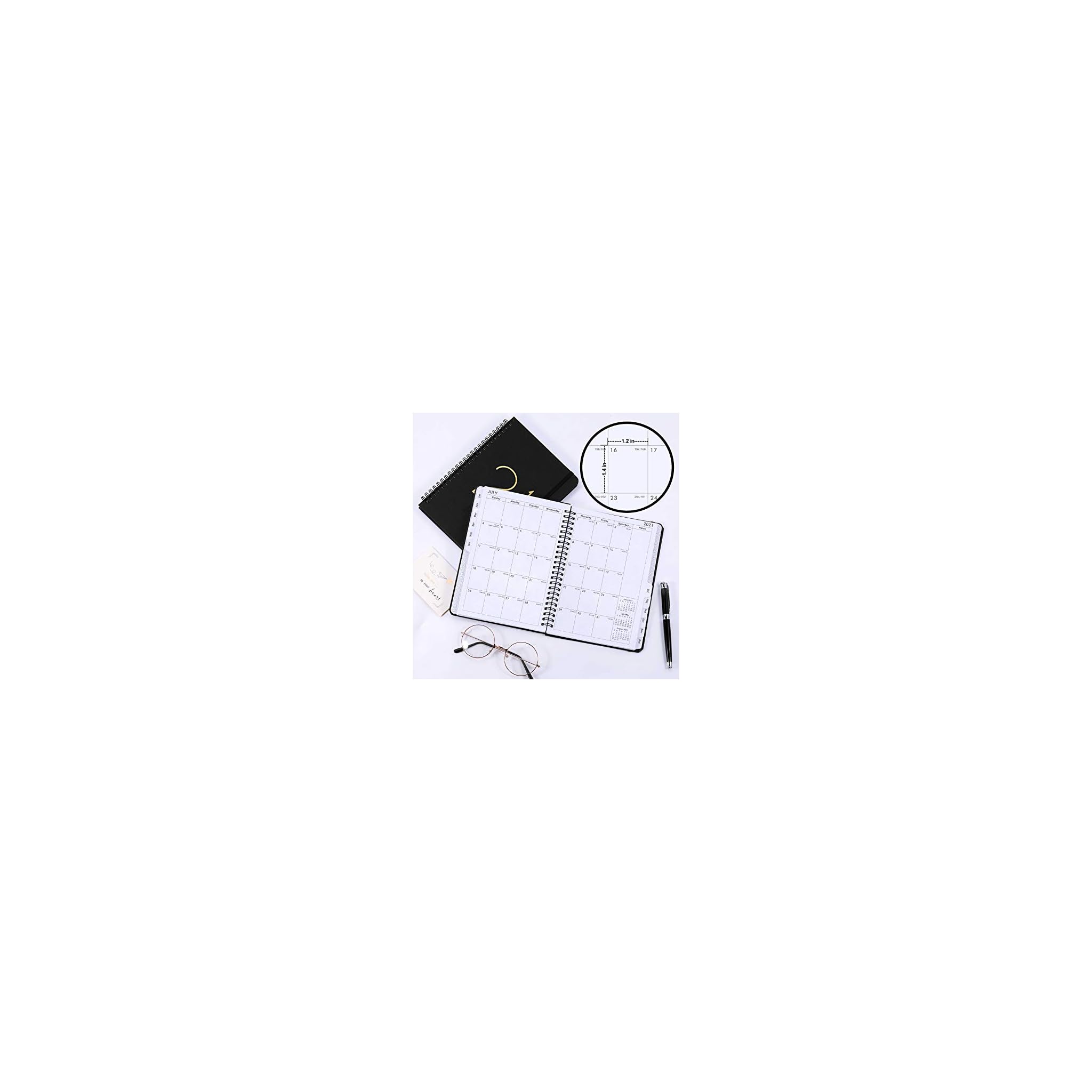 2021-2022 Diary - Weekly & Monthly Diary with Tabs, July ...