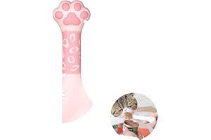 Sheldamy Silicone Pet Food Spoon, Cat Food Can Opener Paw, Wet or Dry Food Short Spoon for Cat Dog With Mini Spatula