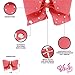 JoJo Siwa Signature Collection Hair Bow with Rhinestones - Coral With Sticker Patch Set Included