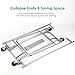 TomCare Garment Rack Double Clothes Racks Adjustable Clothing Rack Extensible Clothes Hanging Rack Commercial Grade Garment Rolling Racks for Hanging Heavy Duty Stainless Steel Garment Rack on Wheels